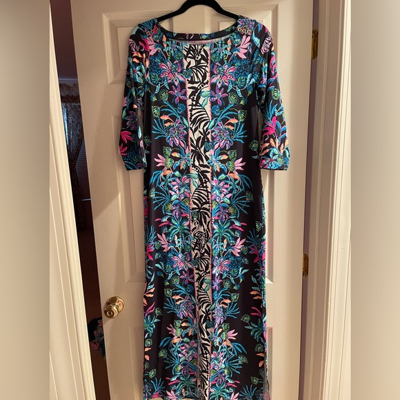 Lilly Pulitzer Seralina maxi in onyx paradise glow - Picture 5 of 8